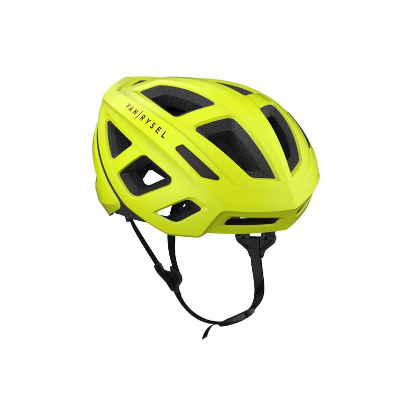 Casco ciclismo ruta roadr500 van rysel - amarillo brillante - Decathlon