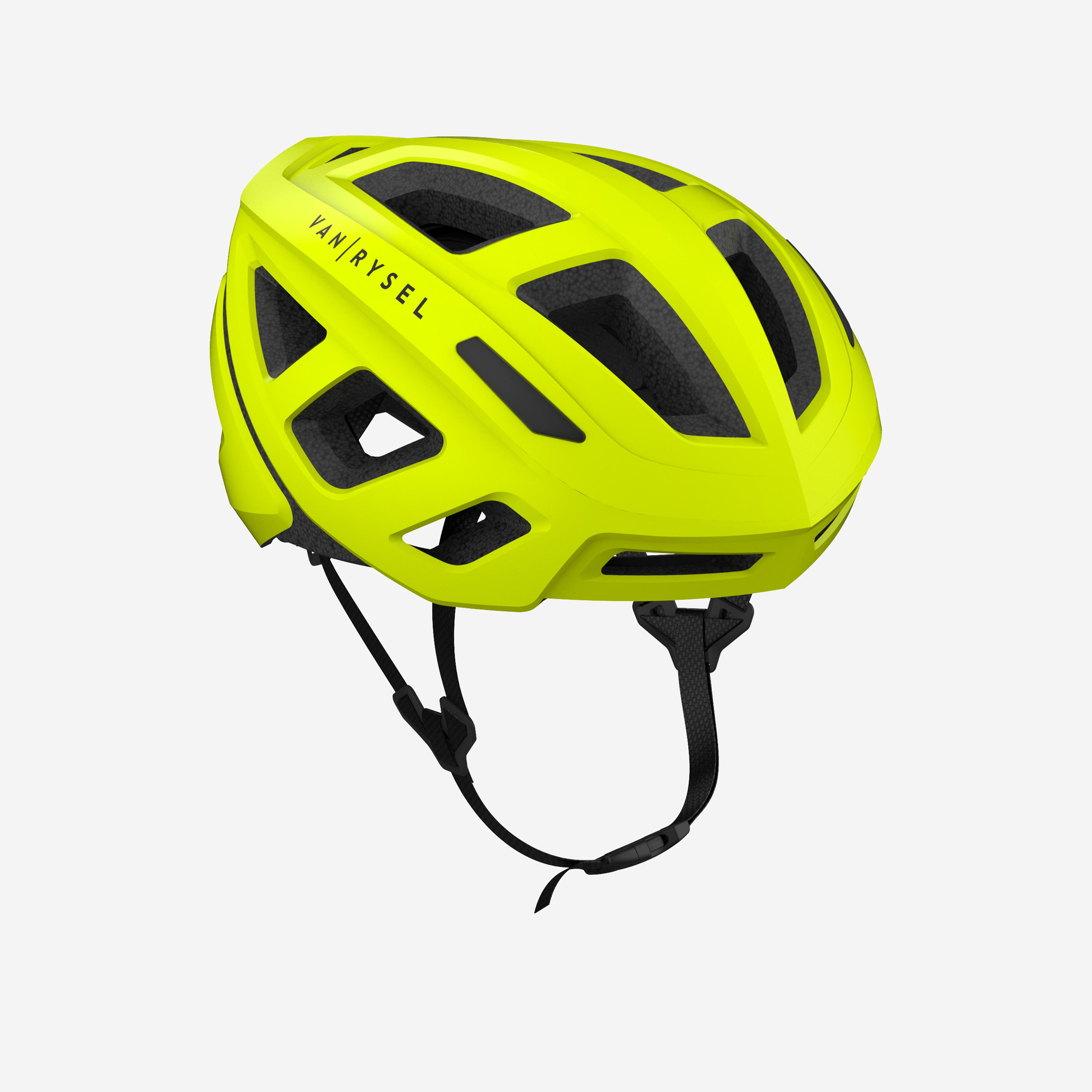 Fietshelm roadr 500 fluogeel