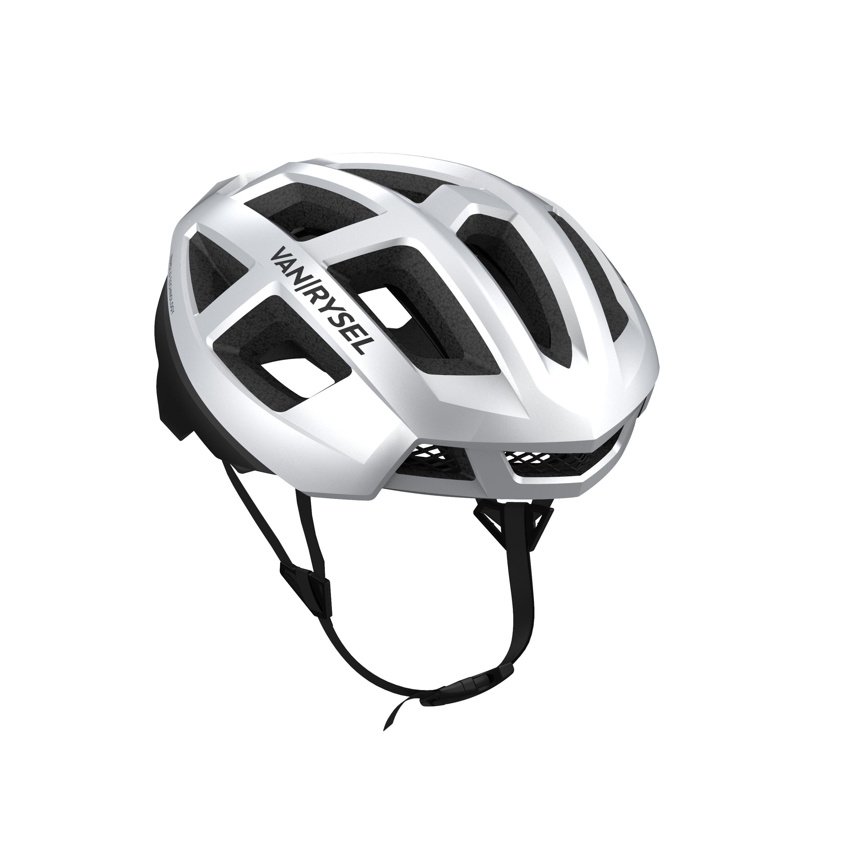 chrome bicycle helmet