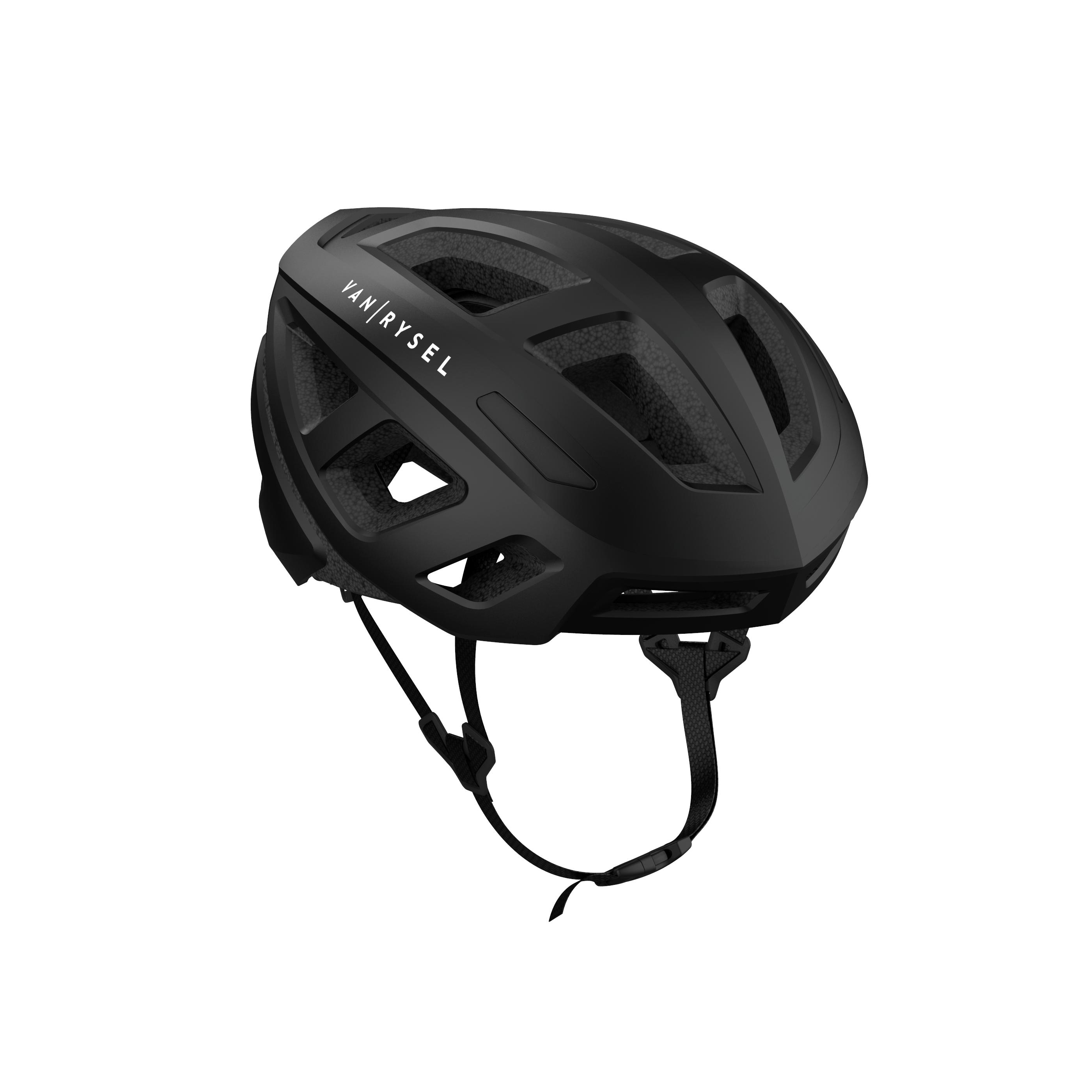 CASCO DE BICICLETA DE RUTA NEGRO ROADR500