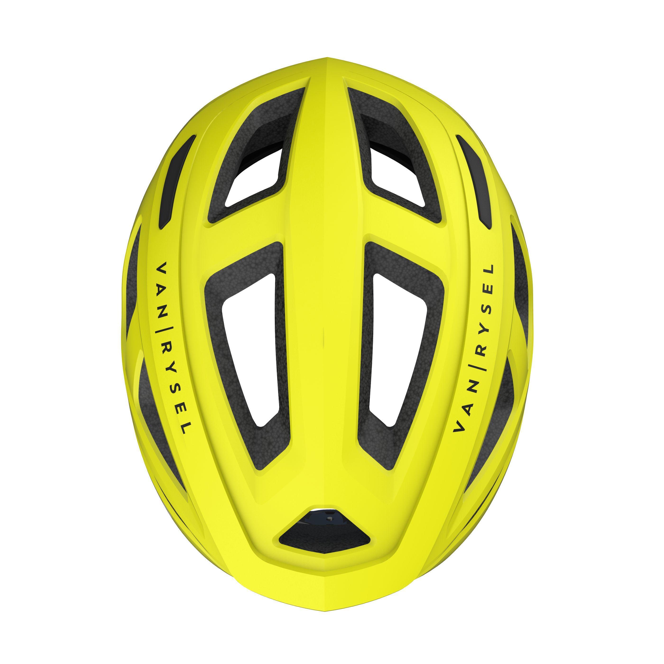RoadR 500 Road Cycling Helmet - Neon Yellow 6/6