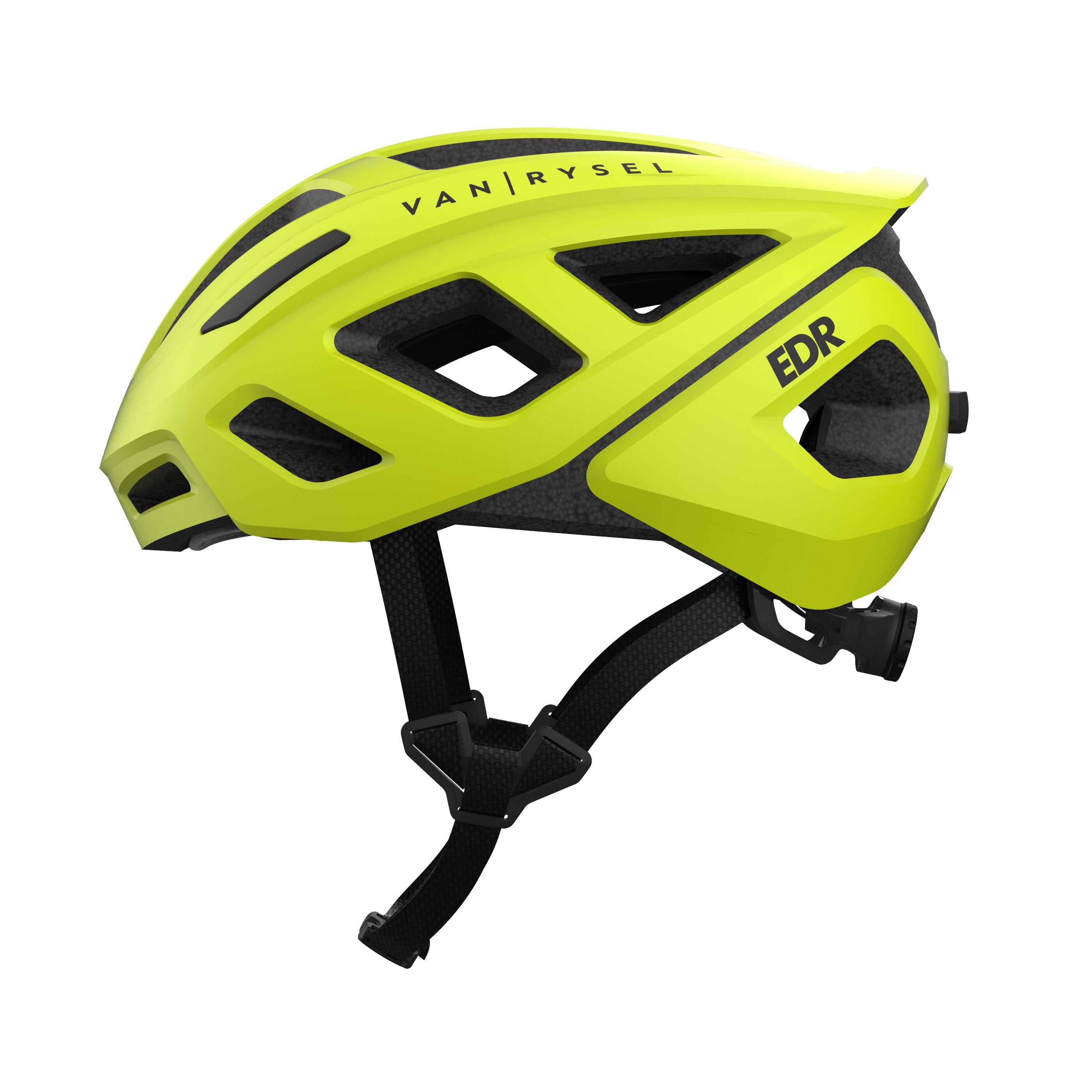 neon yellow bike helmet