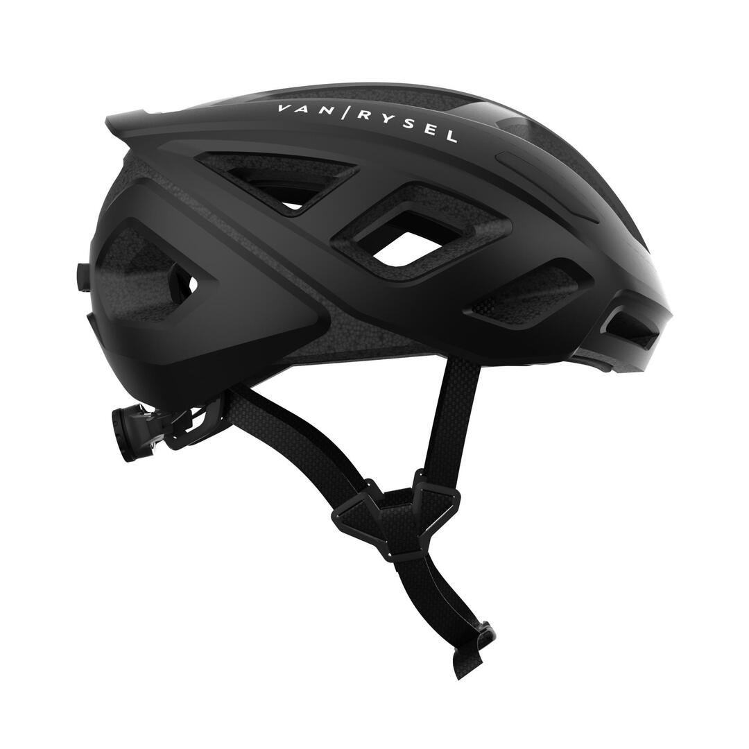 Road Cycling Bike Helmet Van Rysel RCR 500 Black
