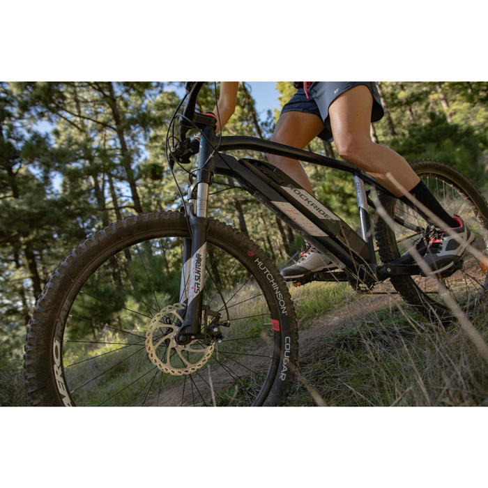 Velo Vtt Electrique E St 500 Femme Bleu 27 5 Rockrider Decathlon