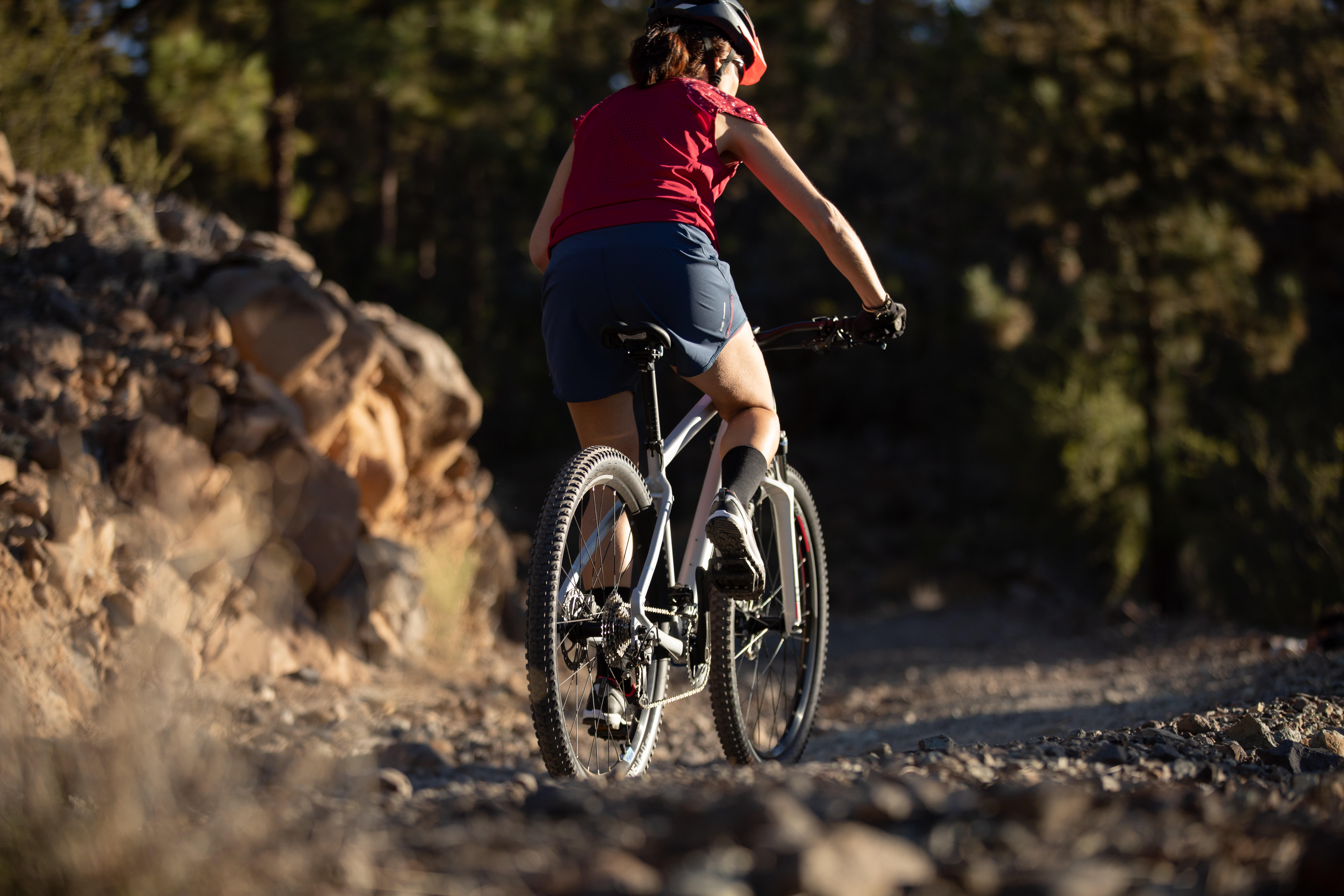 ST 500 Women's Mountain Biking Shorts - Blue - ROCKRIDER