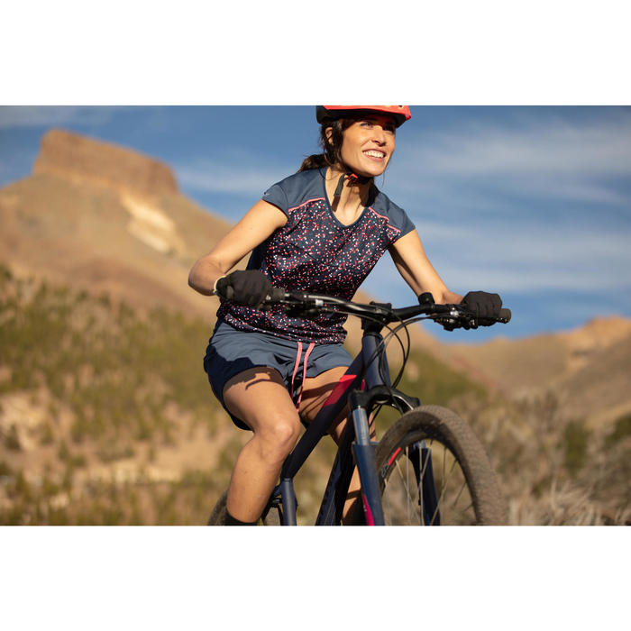 Rockrider Mountainbike voor dames ST 520 blauw/roze 27.5 ...