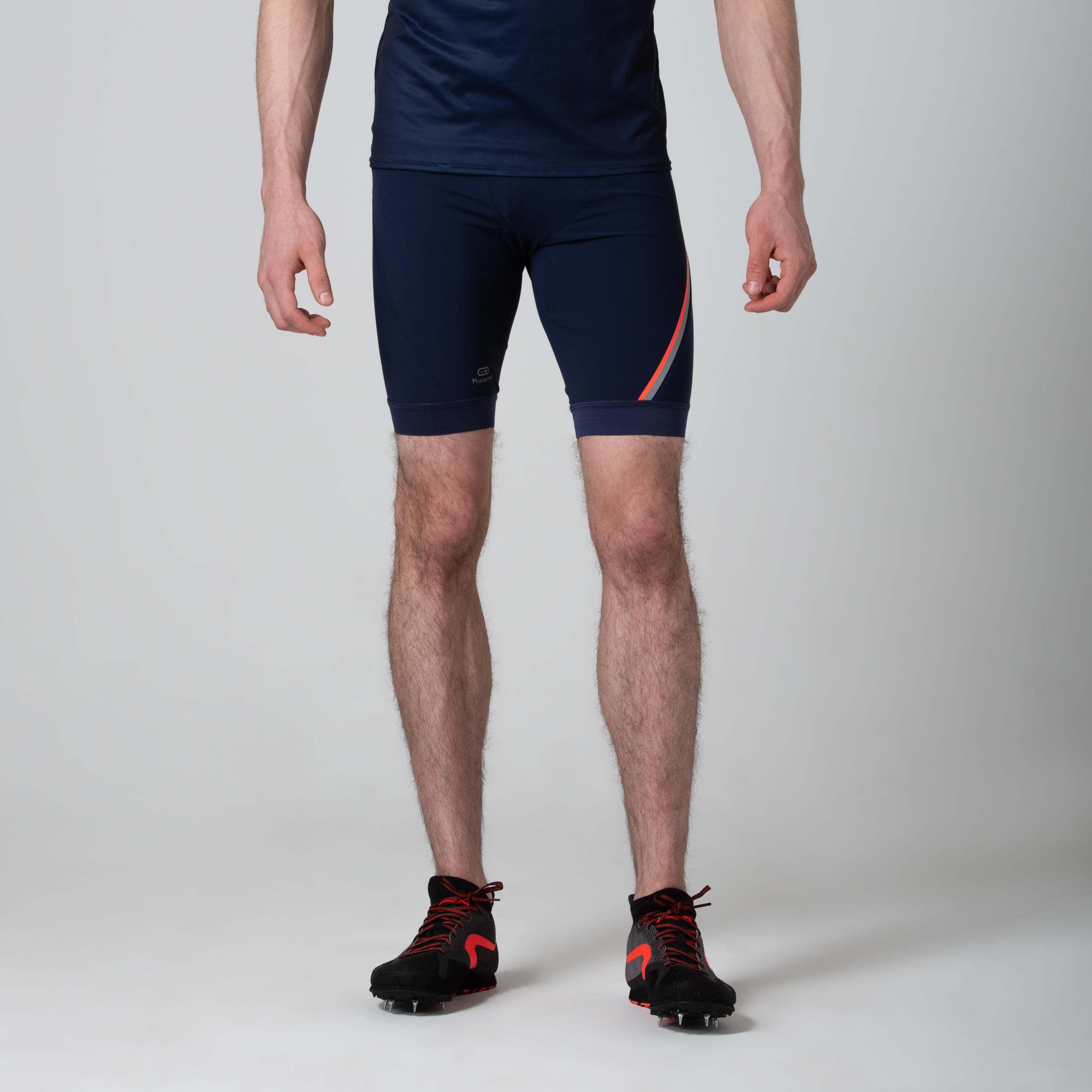 Mallas running atletismo cortas Hombre Kalenji Kiprun azul KALENJI |  Decathlon