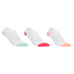 CHAUSSETTES JUNIOR BASSES ARTENGO RS 750 FILLES LOT DE 3