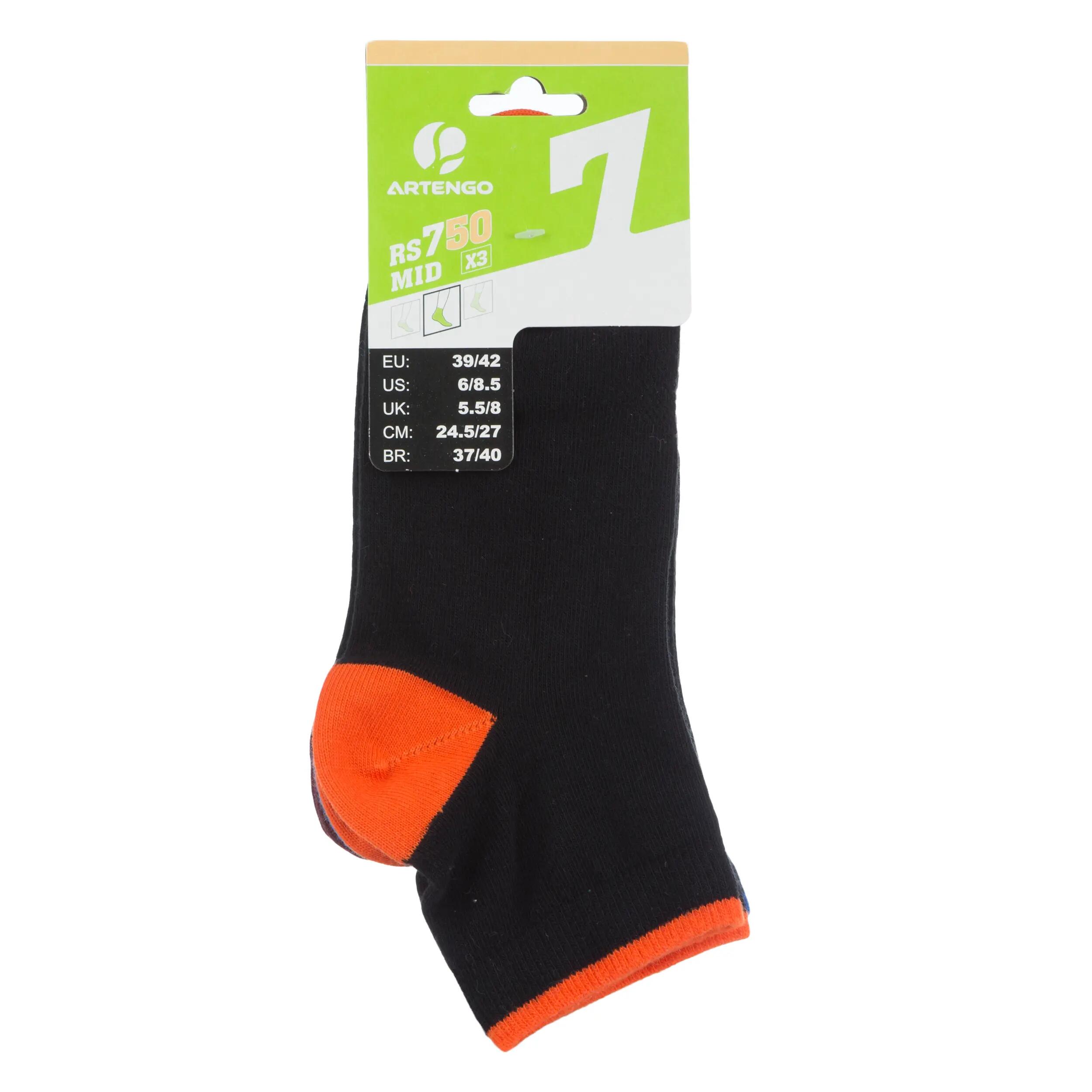RS750 Mid-High Socks 3-Pack - Black Mix 11/11