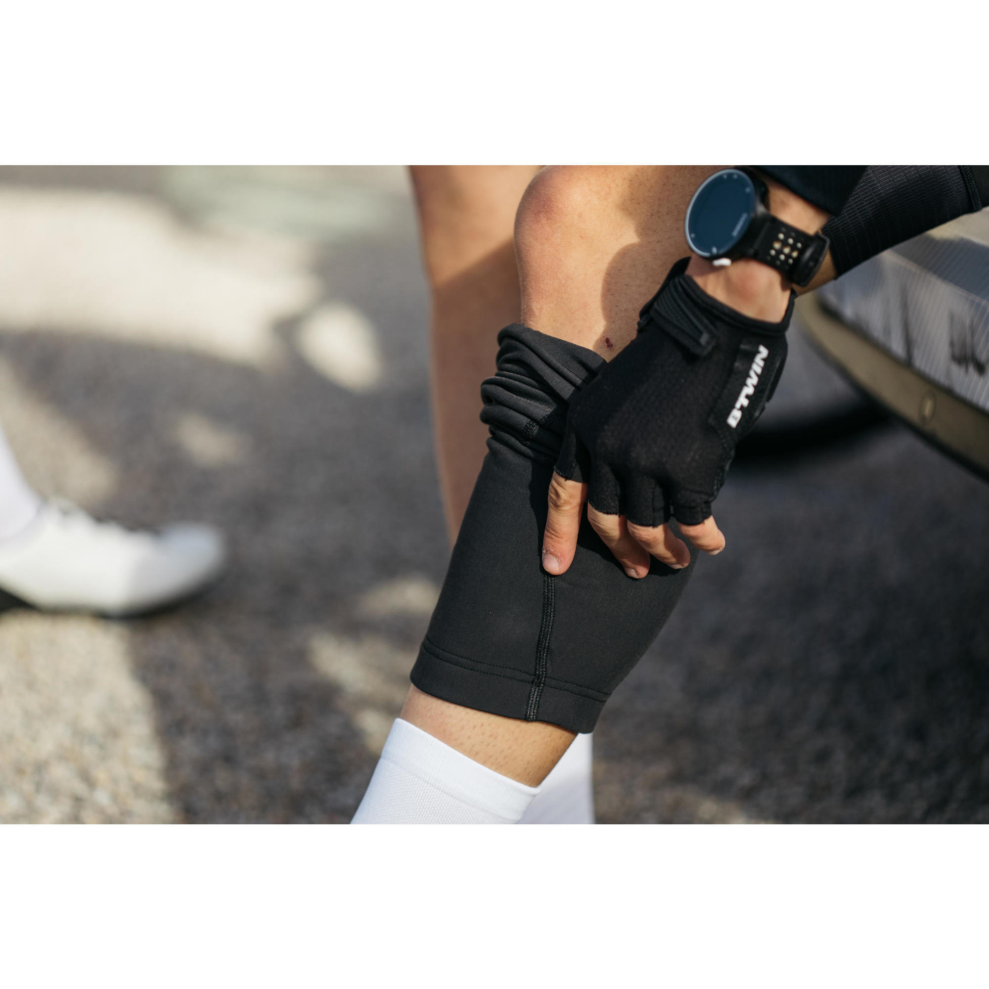 GENOUILLERE VELO ROUTE TEMPS FRAIS BTWIN VAN RYSEL Decathlon