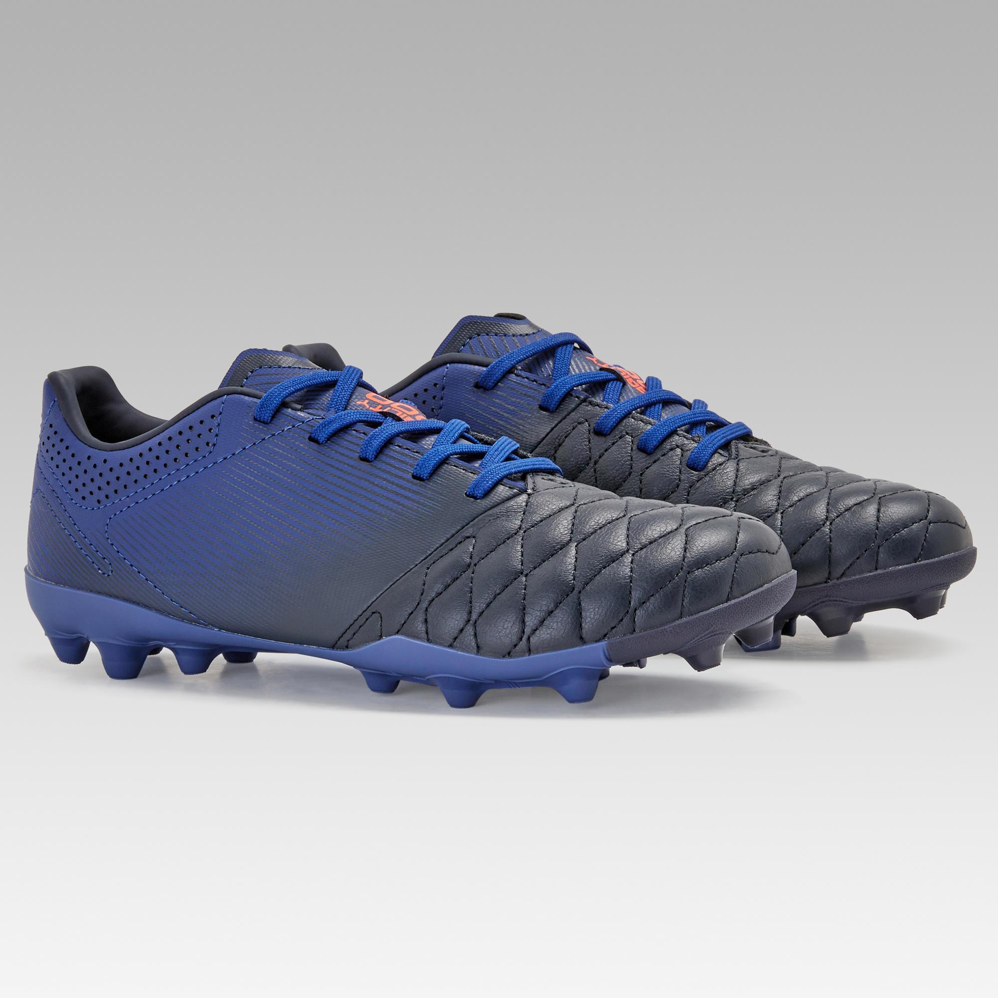 Kids' MG Football Boots with Leather 