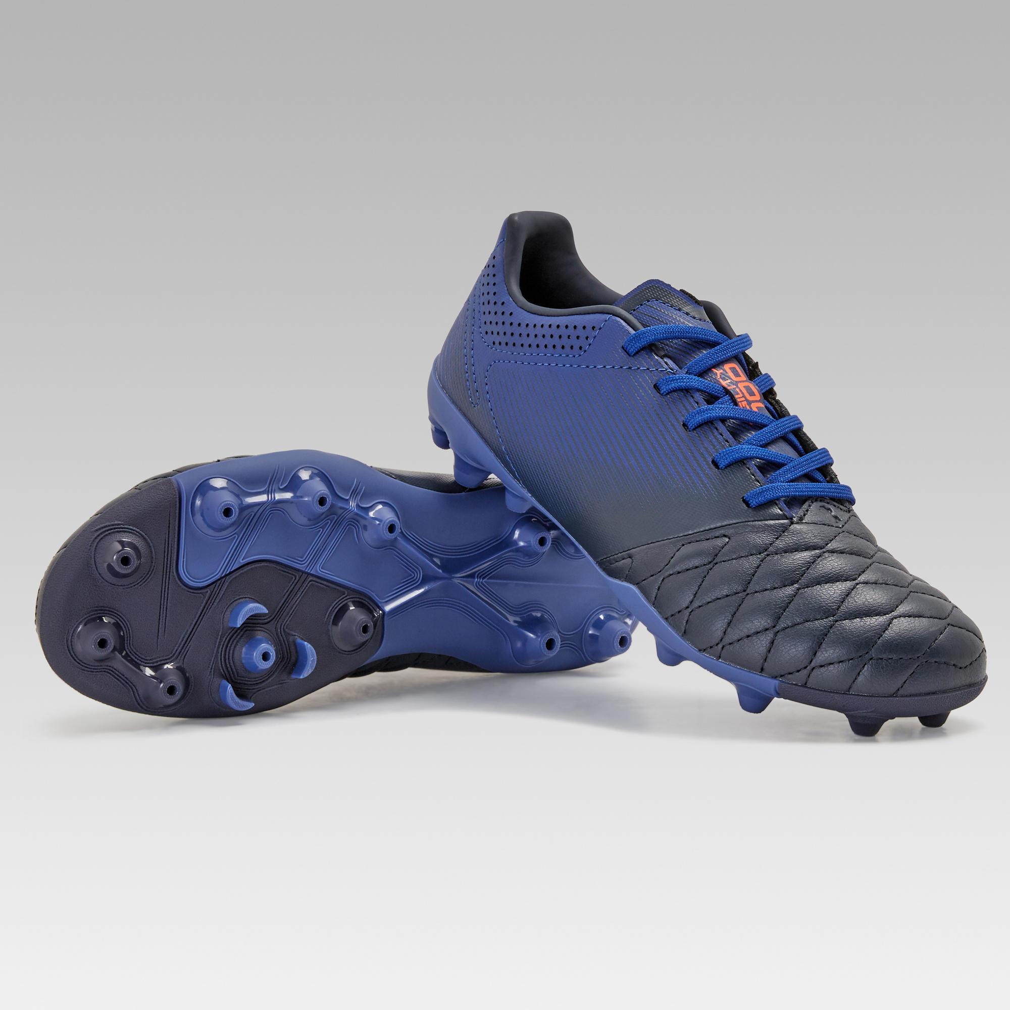 kids leather football boots