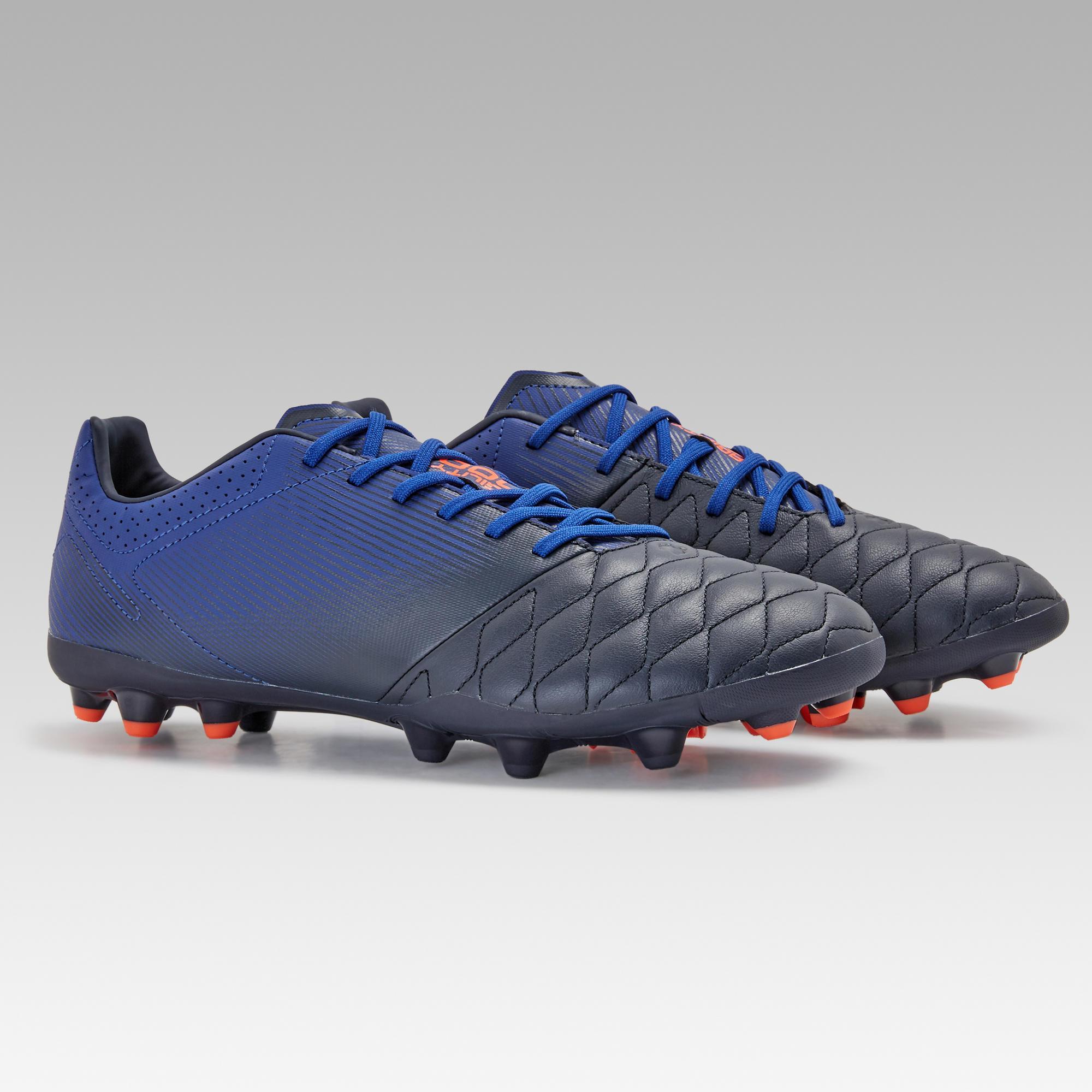 blue football boots
