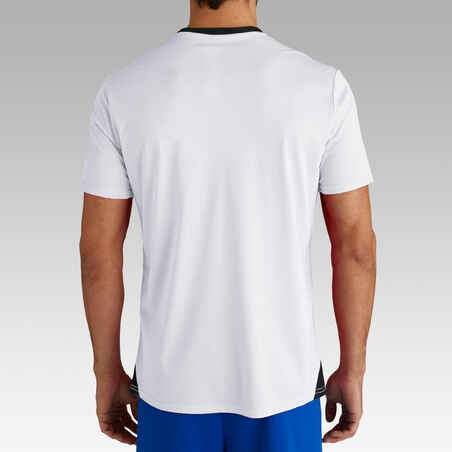 חולצת כדורגל למבוגרים בעיצוב ידידותי לסביבה F100 - לבן