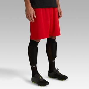 Pantalón corto de fútbol Adulto Kipsta F100 rojo