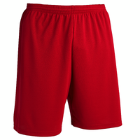 Short de football adulte F100 rouge