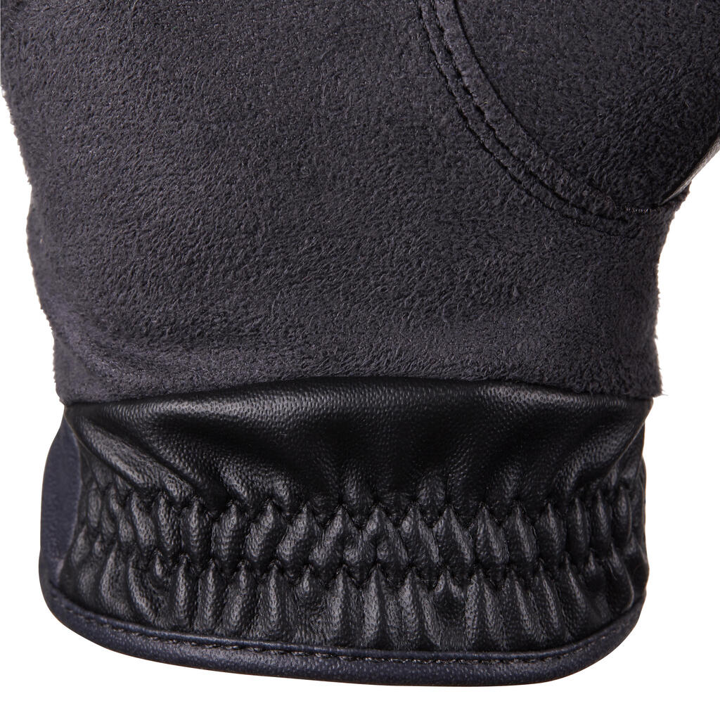 Gants équitation homme 500 noir