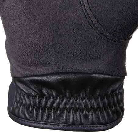 Guantes equitación fouganza 500 hombre negro