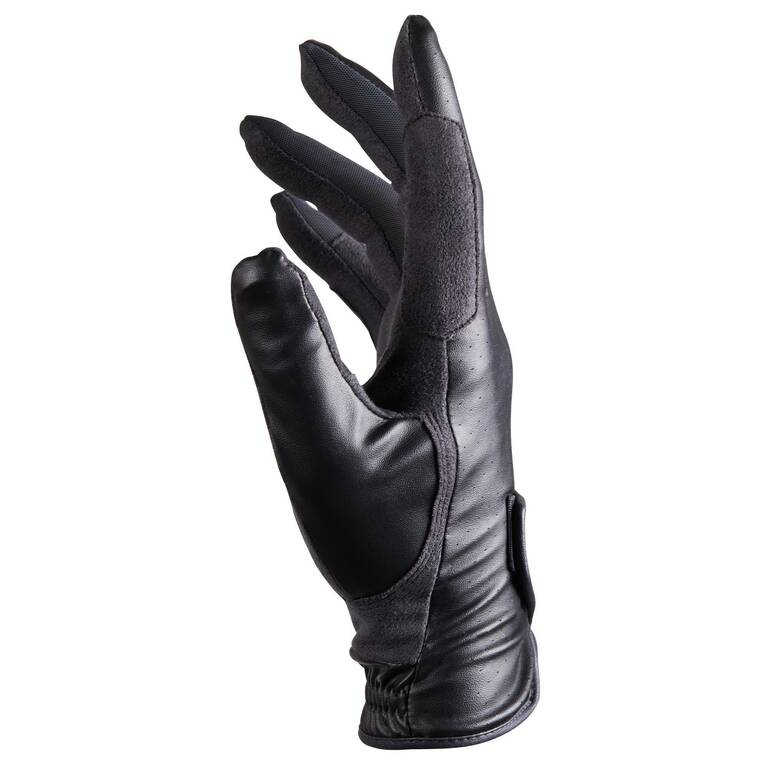 500 Horse Riding Gloves - Black