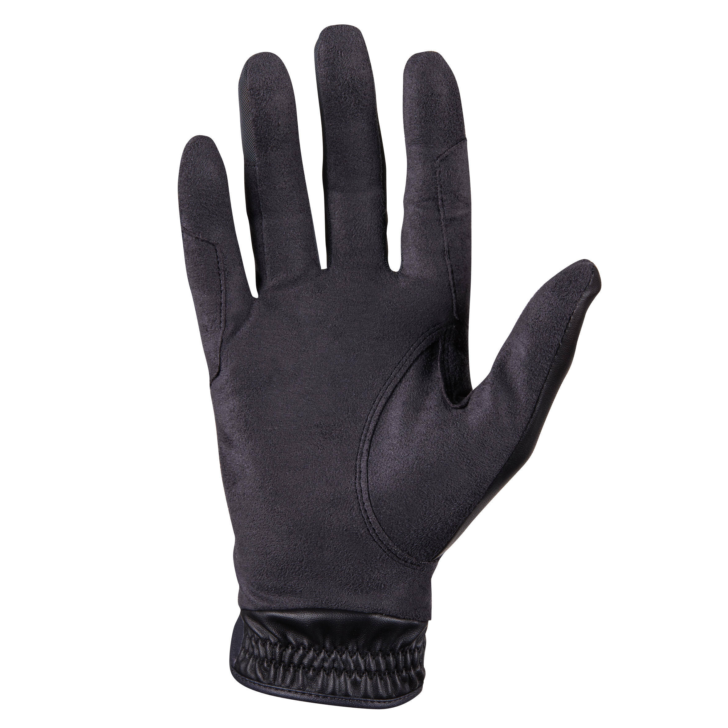 Horse Riding Gloves 500 Black -  2