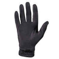 Guantes equitación fouganza 500 hombre negro