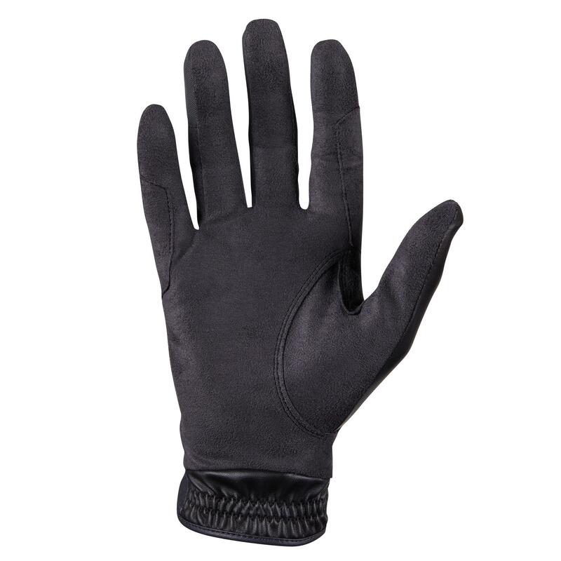 Pánské jezdecké rukavice 500 černé