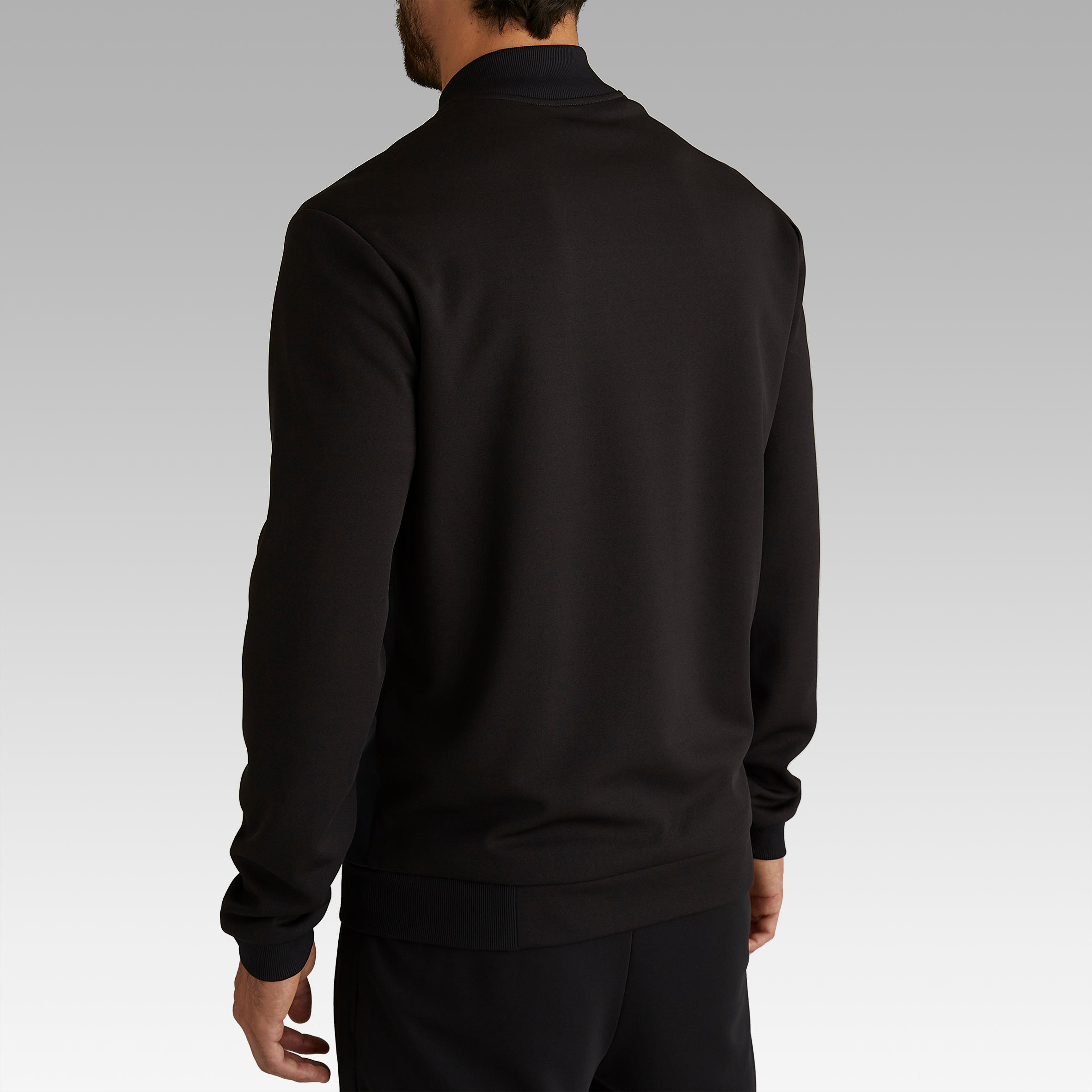 Chaqueta de Fútbol Kipsta T100 adulto negro carbono 4/12