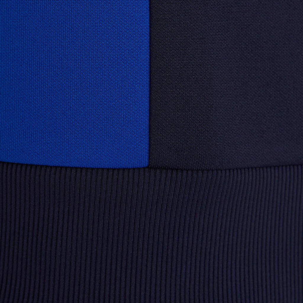 Ľahká futbalová bunda pre dospelých T100 modrá