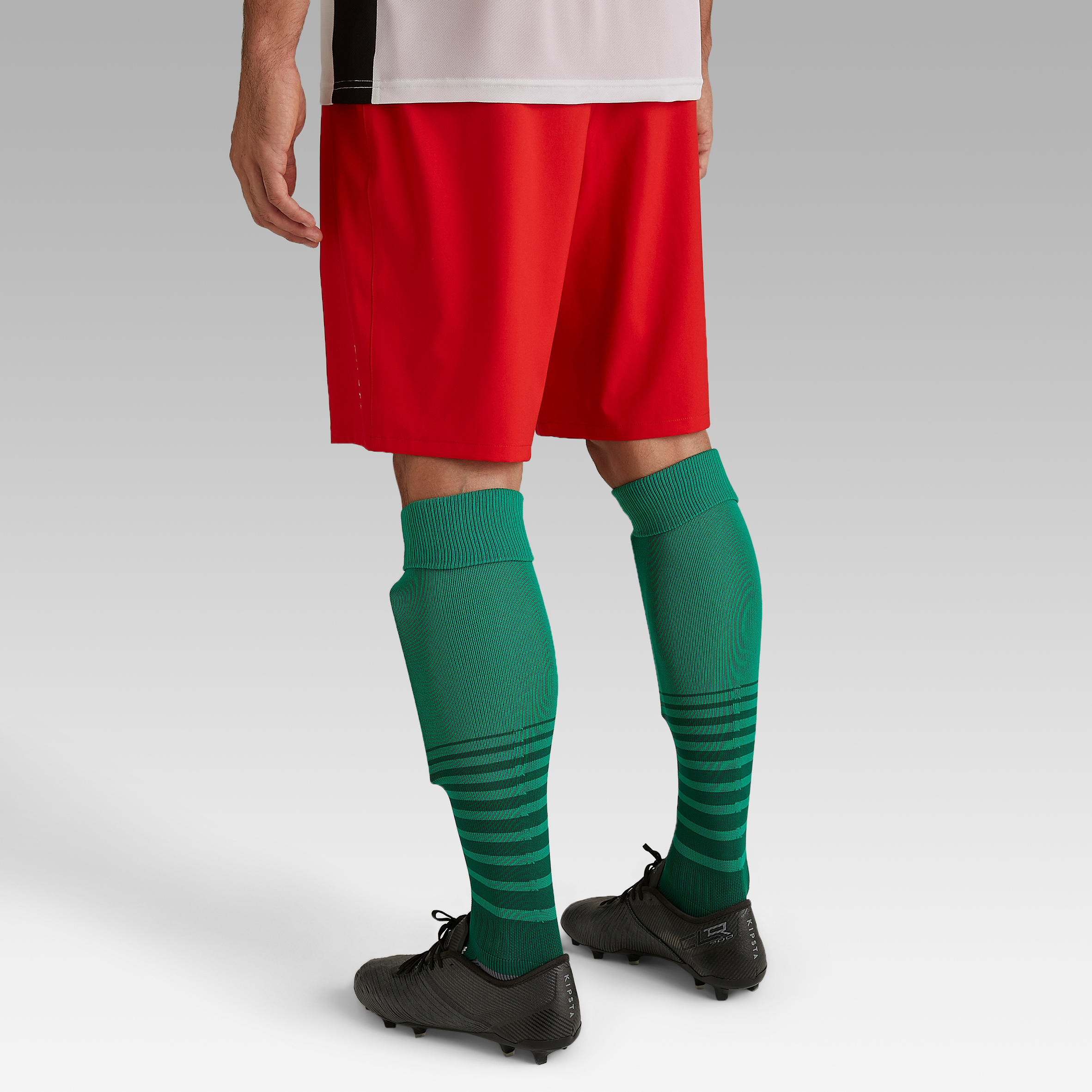 Pantalón Corto de Fútbol Kipsta Club adulto rojo 4/7