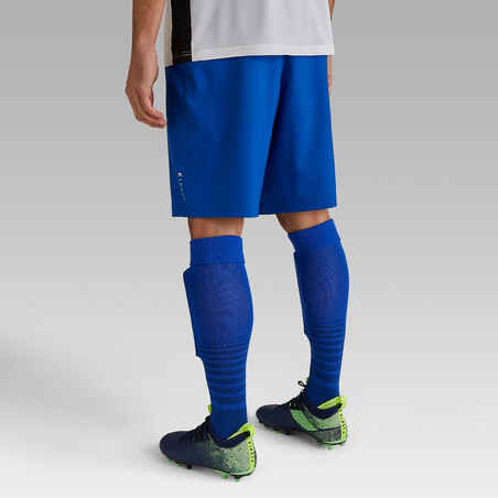 מכנסיים קצרים F500 לכדורגל למבוגרים - כחול