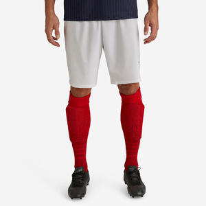 Pantalón Corto de Fútbol Kipsta Club adulto blanco