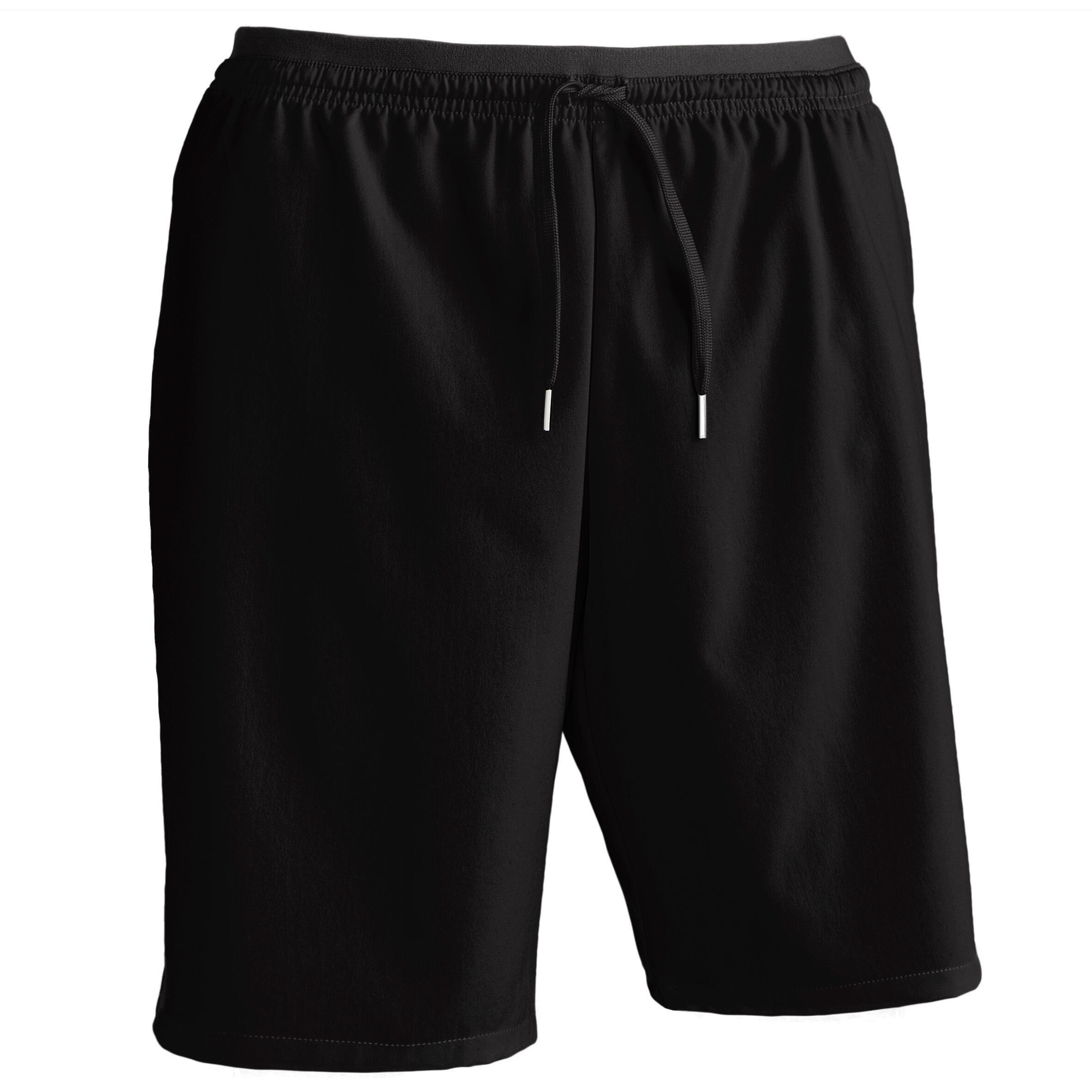 Men's Soccer Shorts - F 500 Black - [EN] smoked black - Kipsta - Decathlon