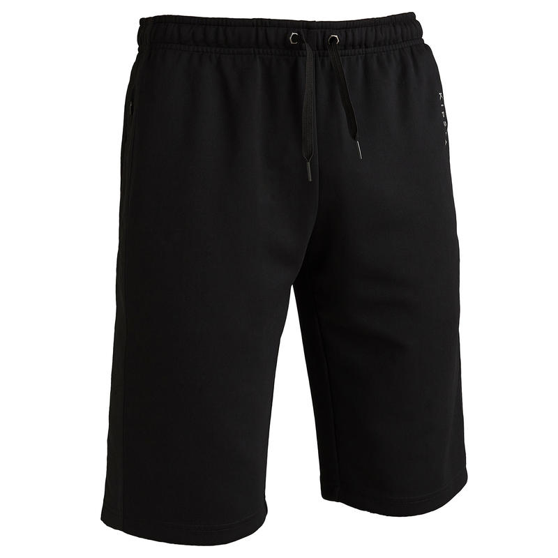 Adult Long Shorts T500 - Carbon Black - Decathlon