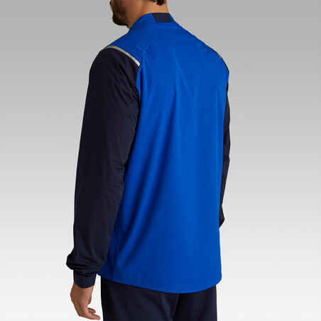 T500 Adult Waterproof Windproof Football Jacket - Blue