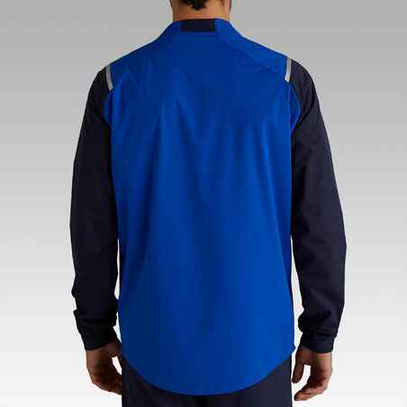 T500 Adult Waterproof Windproof Football Jacket - Blue