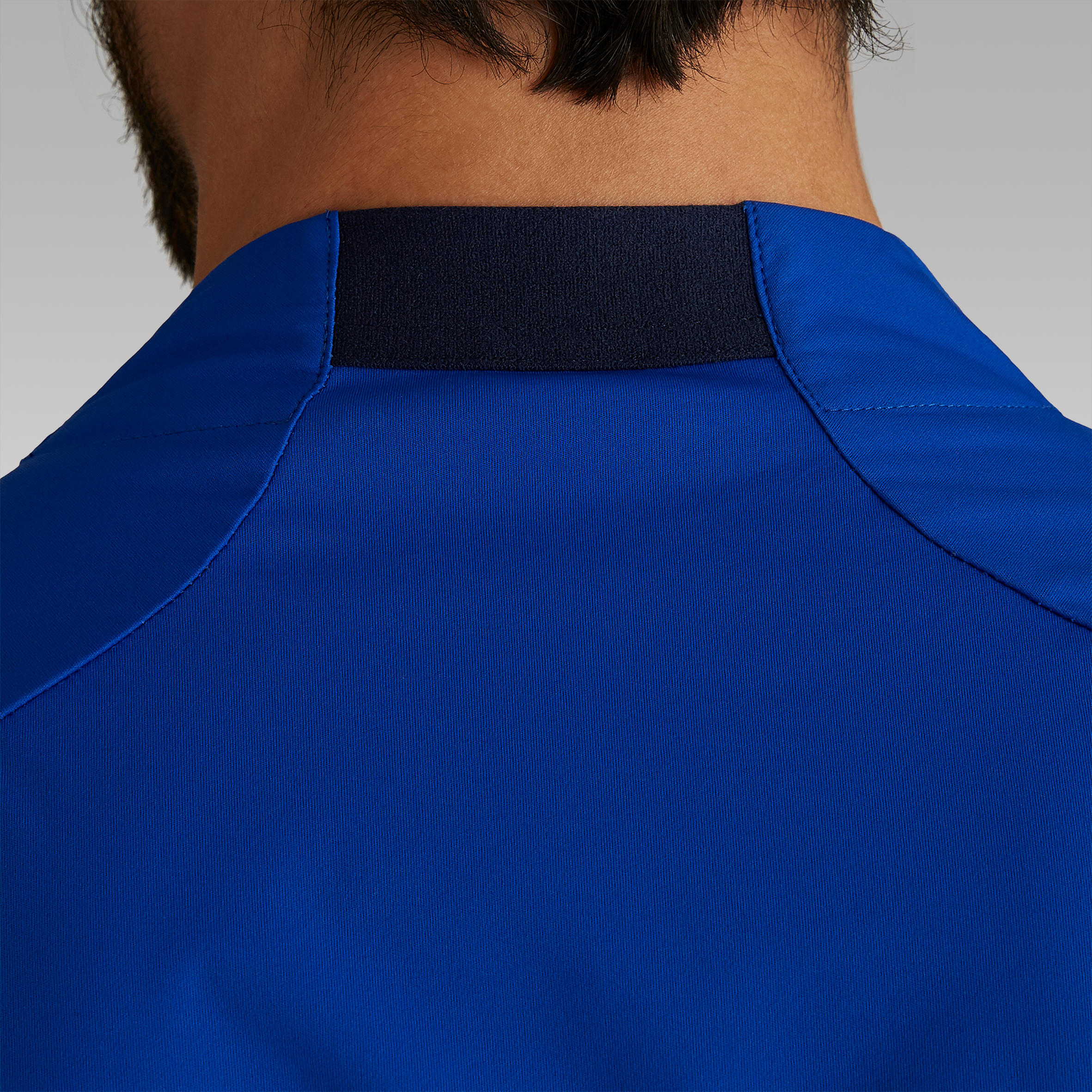 Chubasquero Fútbol Kipsta T500 adulto azul 7/10