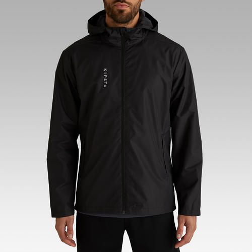 Veste de football imperméable T100 adulte noir pour les clubs et  collectivités | Decathlon Pro