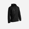 Damen/Herren Fussball Regenjacke wasserdicht - T100 schwarz