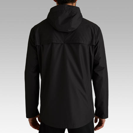 Crna jakna za fudbal T100 za odrasle 