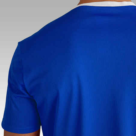 חולצת כדורגל דגם F100 למבוגרים - כחול