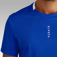 Camiseta de fútbol Adulto Kipsta F100 azul