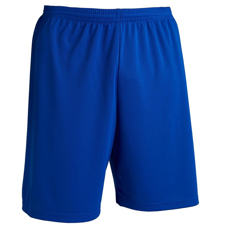 成人款足球短褲F100－藍色