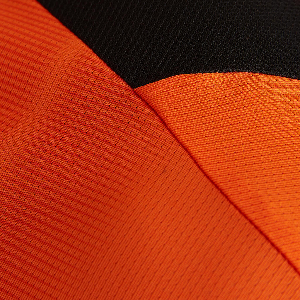 Oranžna majica s kratkimi rokavi F500 za odrasle