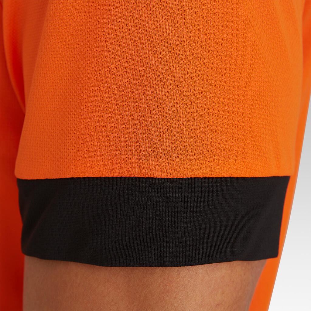 Oranžna majica s kratkimi rokavi F500 za odrasle