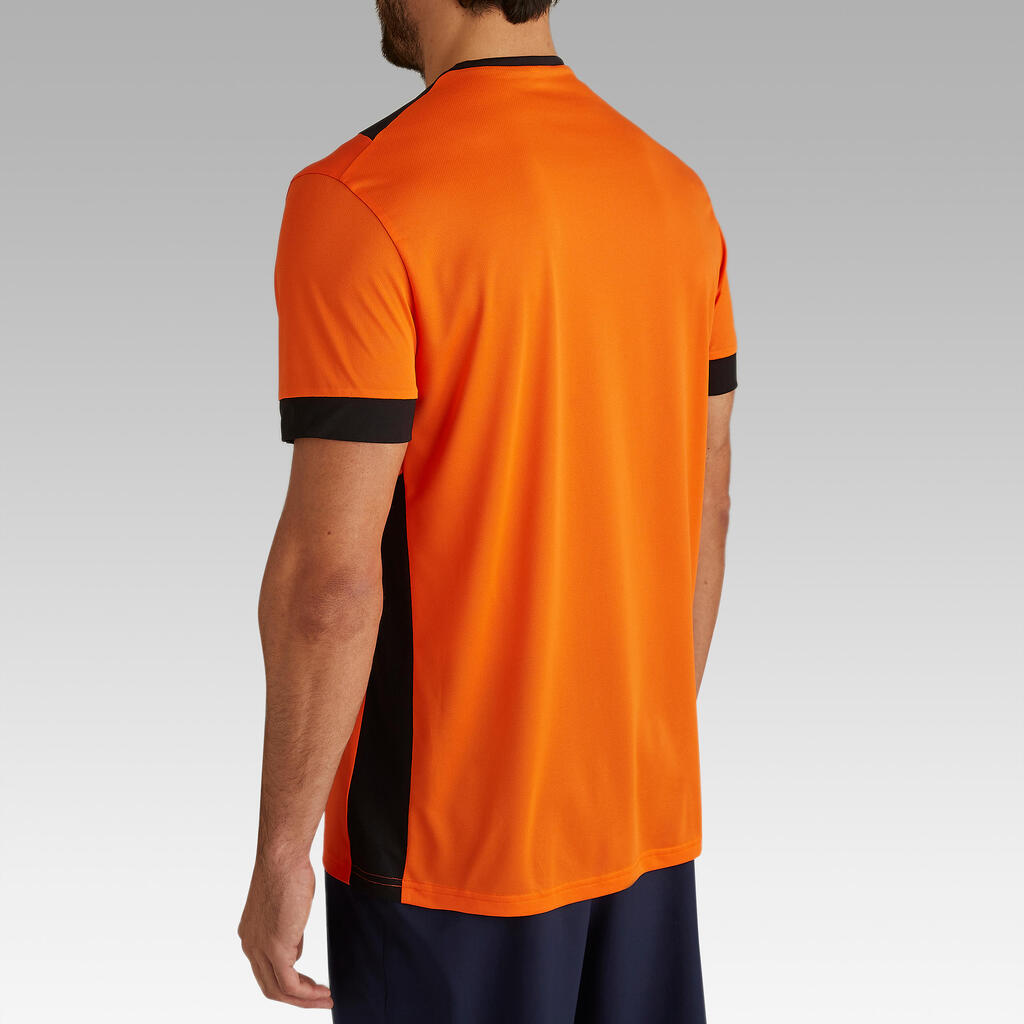 Oranžna majica s kratkimi rokavi F500 za odrasle
