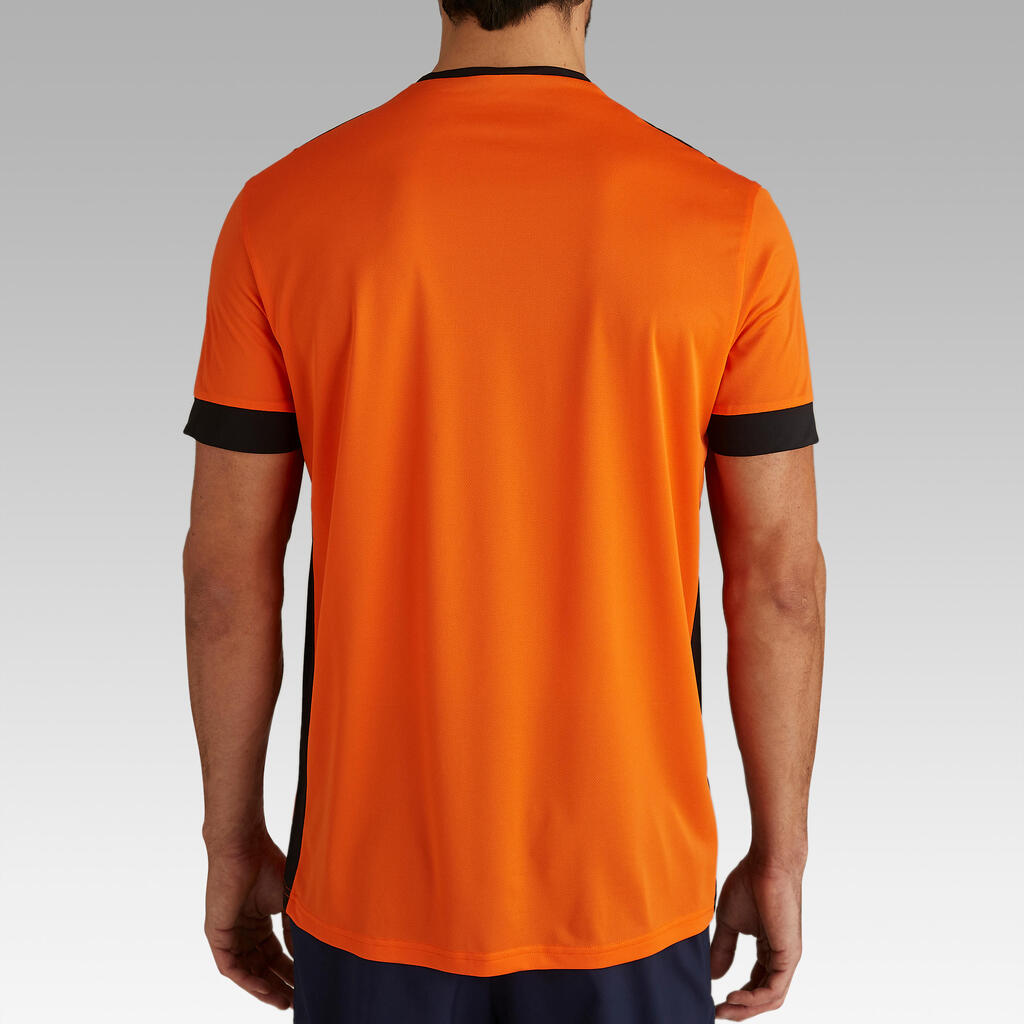 Oranžna majica s kratkimi rokavi F500 za odrasle