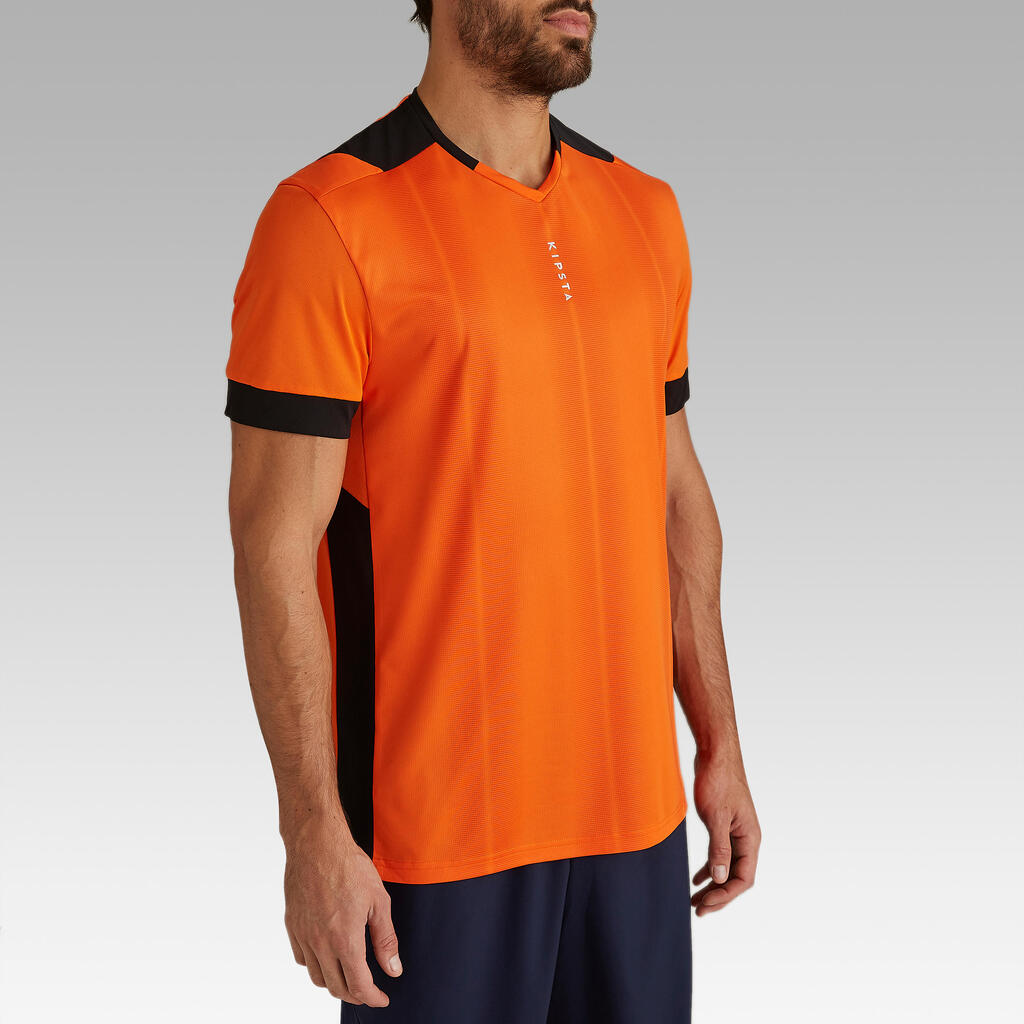 Oranžna majica s kratkimi rokavi F500 za odrasle