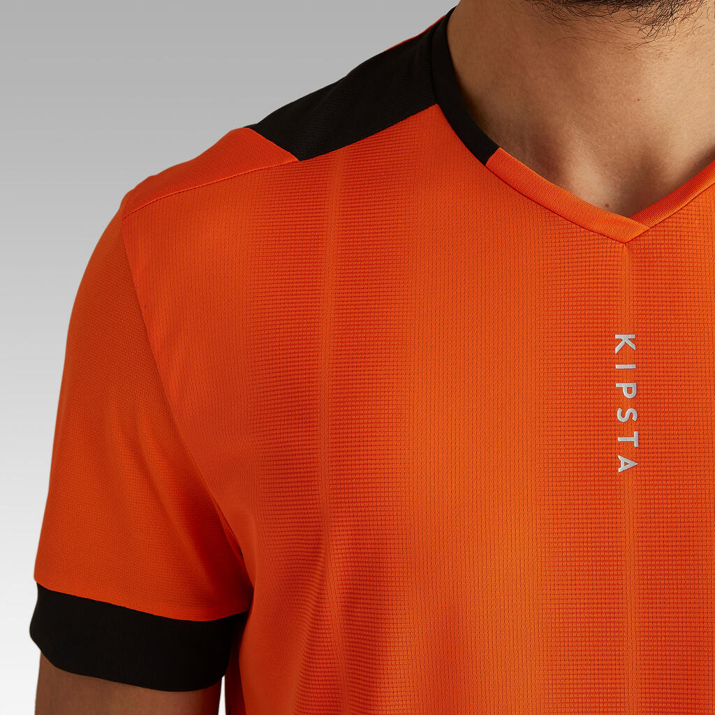 Oranžna majica s kratkimi rokavi F500 za odrasle