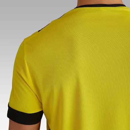 F500 חולצת כדורגל למבוגרים - צהוב
