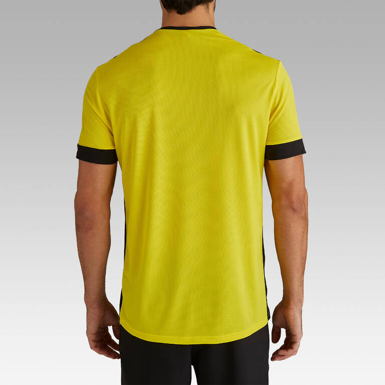 F500 Adult Football Jersey - Yellow - Decathlon